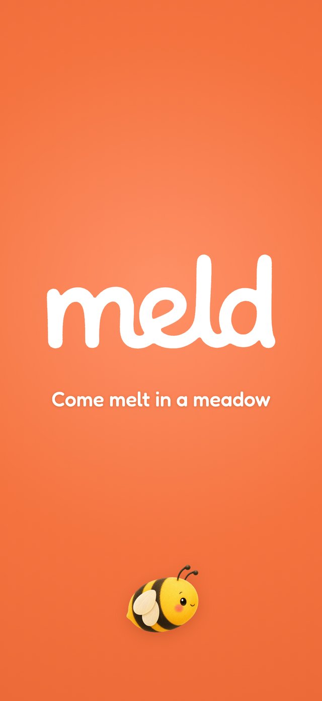 Meld — a cozy meadow drifting from day to starlit night